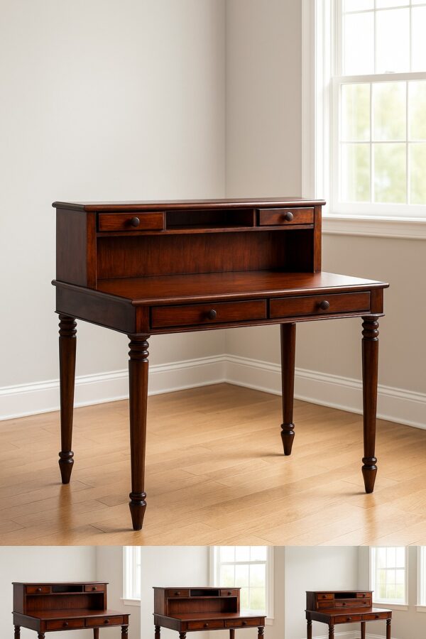 Solid Wood Study Table – Modern Minimalist Desk for Home & Office