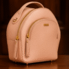 Small Croco Print Leather Backpack with Gold-Plated Fittings – Elegant & Compact