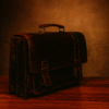 BG004 - 1 Classic Leather Briefcase with Double Push Lock & Laptop Compartment β RFID Secure