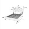 Sireen Era Serene Arch Tufted Queen Bed