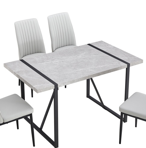 Sireen Era Graystone 55-Inch Modern Dining Table