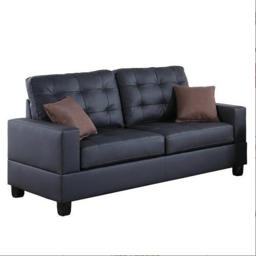Sireen Era Ebonique 2-Piece Faux Leather Sofa Set