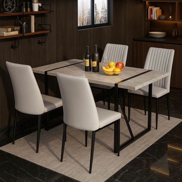 Sireen Era Graystone 55-Inch Modern Dining Table
