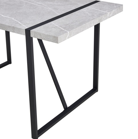 Sireen Era Graystone 55-Inch Modern Dining Table